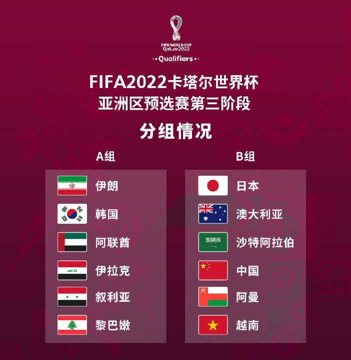 2026世界杯预选赛程表